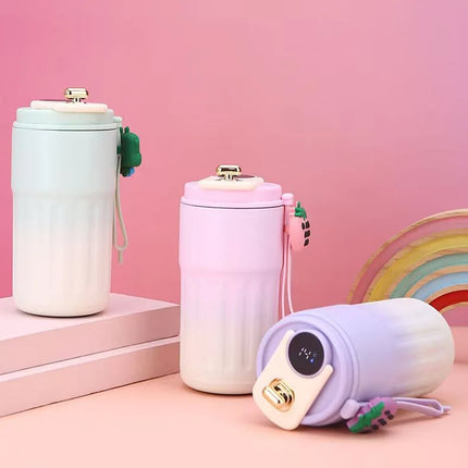 Smart Temp Display Stainless Steel Tumbler Mug Vacuum Insulated Coffee Cup Travel Thermos Cups Thermal Hot Water Bottle for Tea