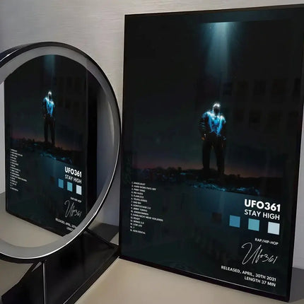 Famous Rapper U-UFO361 Poster Modern Minimalist Wall Art Prints for Bedroom Living Room Home Decor Interior Gift