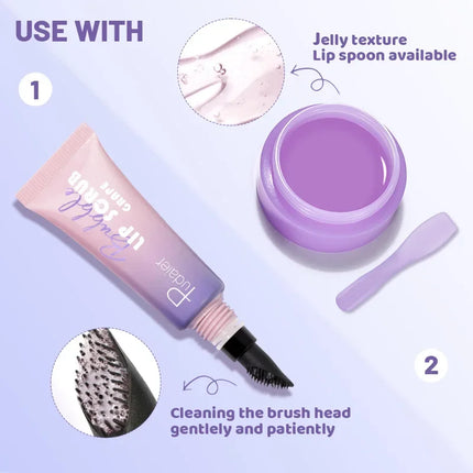Pudaier Lip Care Set 3PC Nourishing Moisturizing Lip Balm Treatment for Dry Lips Gentle Repair for Soft Smooth Lip Oil Care Kit
