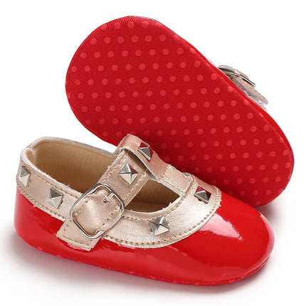 Baby Girls First Walkers 0-18 Months Red Princess Shoes Soft Sole Spring Autumn
