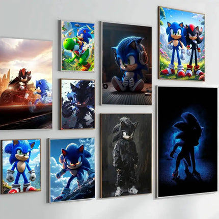 Sonic Self-adhesive Poster Sticker Waterproof / Sonic Self-adhesive Poster Sticker