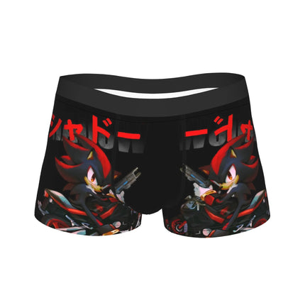Shadowed Hedgehog Anime Cartoon Man Underwear  Boxer Briefs Shorts Panties Fashion Soft Underpants for Homme M-XXL