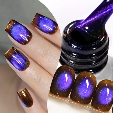 BORN PRETTY 1 Bottle Blazing Sky Cat Magnetic Gel Nail Polish Colored Metal Ruby Red Soak Off UV Crystal Varnish Nail Art 10ml