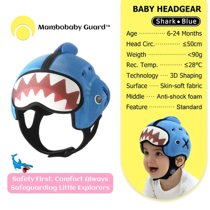 Mambobaby Guard Hat CN Dragon Safe Anti-Shock Baby Helmet Toddler Head Protector Infant Headgear Learn Crawl Walk for Bump Fall
