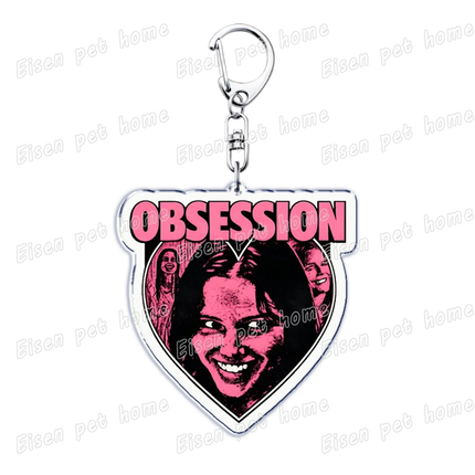 Horror Movie Obsession Keychain for Accessorie Bag Scary One Wish Willow Farming Keyrings Jewelry Friends Nikki Fans Gifts