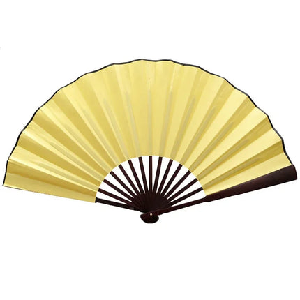 10/13 Inch Folding Fan Hand Silk Cloth DIY Chinese Folding Fan Wooden Bamboo Antiquity Fold Fans DIY Calligraphy Painting Decor