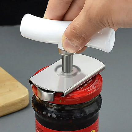 Stainless Steel Multi-Use Jar Opener | Adjustable Labor-Saving Tool for Bottle Caps Can Lids | Commercial Kitchen & Home Gadget