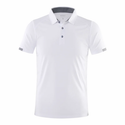 Quick-drying Short-sleeved POLO Shirt For Outdoor Sports and Fitness Breathable and Cool Mesh Lapel Top