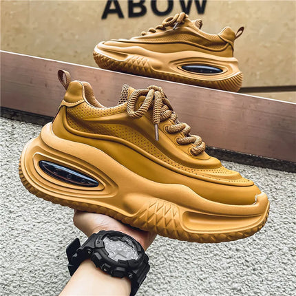 Men's Casual Sports Shoes, Fashionable Thick-Soled Skateboarding Shoes, Trendy and Comfortable Men's Outdoor Shoes