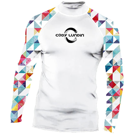 Surfing Swimming Diving T-Shirts Tight Long Sleeve Rash Guard Swimwear Men's UV Protection Surf Clothing Beach Floatsuit Tops