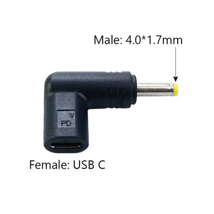 CLTGXXD USB Type C PD to DC Power Connector 5V 9V 12V 15V 19.5V USB C To DC Jack Plug Charging Adapter Converter for Tablet
