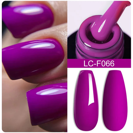 LILYCUTE 7ML Glitter Gel Nail Polish Sparkling Semi Permanent UV Gel Colorful Shinning Gel Varnish Nail Art Soak Off UV LED Gel