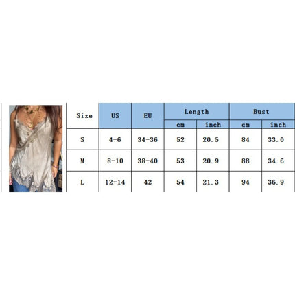 Women Lace Trim Satin Tank Top Sexy Solid V Neck Silk Camisole Top Summer Fashion Asymmetrical Backless Spaghetti Strap Camisole