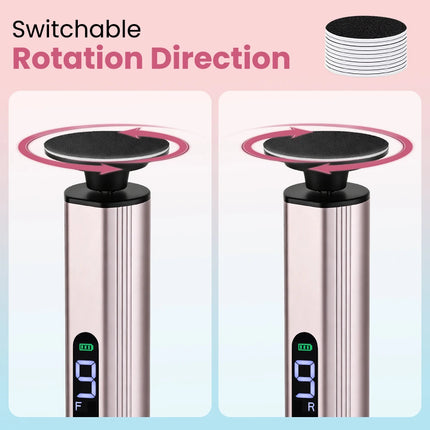 New Electric Foot Callus Remover 9-Speed LCD Rechargeable Foot Care File Dead Skin Remover Pedicure Tool Set 20PCS Sandpaper