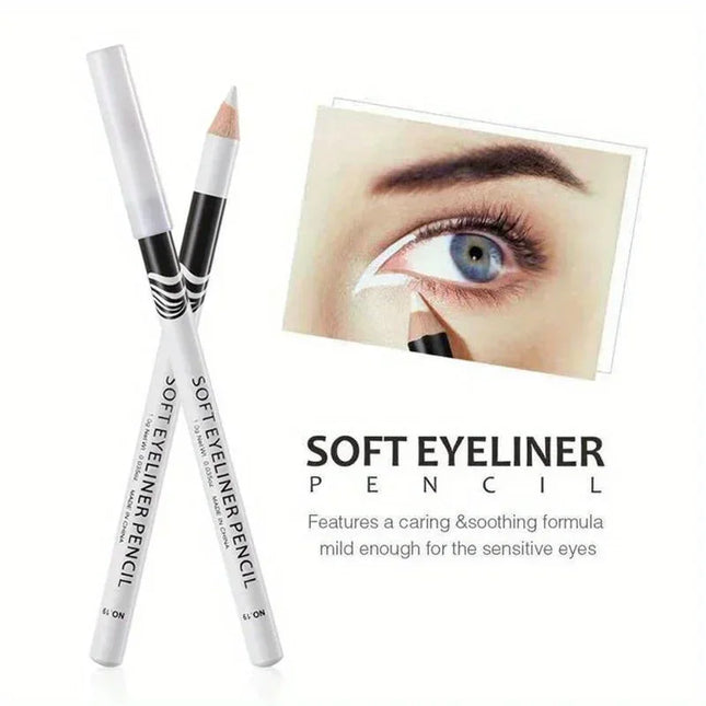 Eyeliner Pencil Eye Styling Pen Professional Portable Quick-Dry White Eyeliner Pen for Female Make Up Beauty Cosmetics Tools