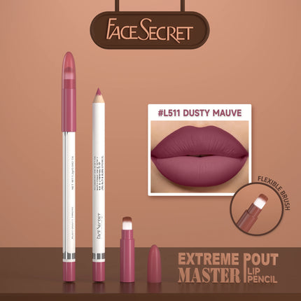 15 Color Matte Lip Liner Pen With Brush, Long Lasting Waterproof Velvet Matte Pencils - Smooth Application Makeup Kit Lip Makeup