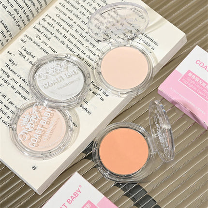Single Matte Highlighter Palette White Beige Face Nose Brighten Contour Makeup Tea Brown Eye Shadow Lying Silkworm Rouge Powder