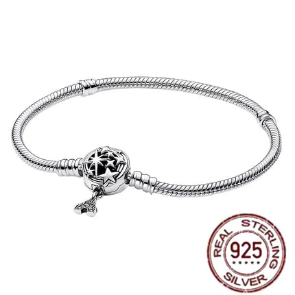 NEW 100% S925 pure silver Spider Man snake bone bracelet, suitable for original DlY bracelet, women's fashionable jewelry gift