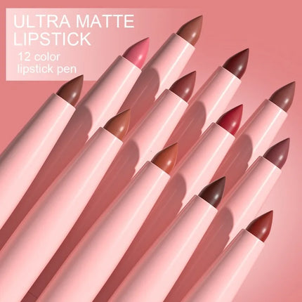 6pcs Lip Liner Pen Set Long-Lasting, Waterproof Sweatproof, Easy Coloring Non-fading Color Rendering Lip Gloss Set Beauty Makeup