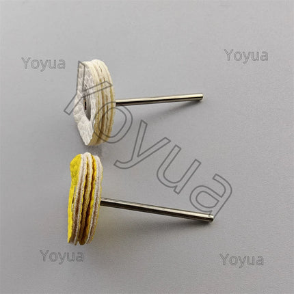100pcs 25mm Dental Odontologia Polishing Brush Wheel Rotary Tools 2.35/3.00mm Shank Wool Goat Cotton Black Buff Dentistry Lab