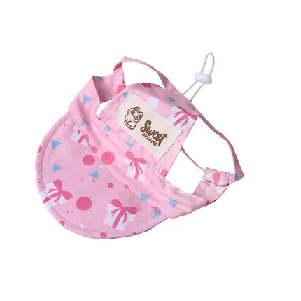 Leaky Ear Sun Protections Pet Sun Hat, Cute Puppy Baseball Hat, Cat Sun Hat,Pet Outdoor Sun Protection Baseball Cap, Adjustable