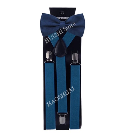 Hot Sale Suspenders Bowtie Sets Mens Women Boys Party Wedding Y-Back Shirt Braces Butterfly Belt Bow Tie Suit Accessories Gift