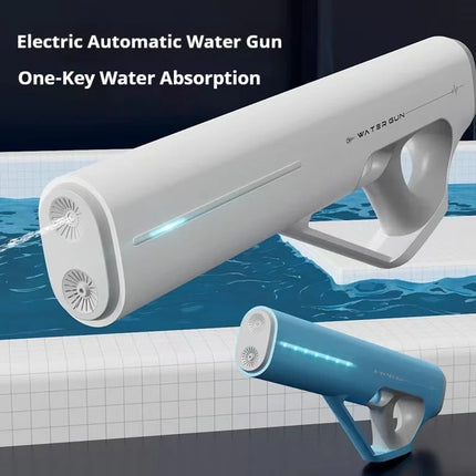 Electric Pulse Auto Burst Water Gun Toy, Auto Water Absorb Large High Pressure Squirt Gun for Kids Outdoor Drifting Play