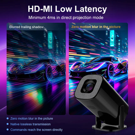 8K Projector Android 14 Dual Wifi6 300ANSI AllwinnerH723 BT5.4 1280x720P Resolution Home Cinema OutdoorProjector