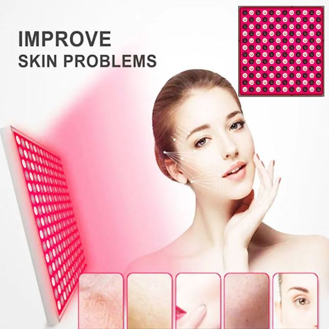LED red panel light facial anti-aging skin care beauty 144 LED light body physiotherapy tools yoga relaxation lamp