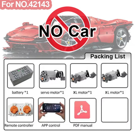 MOC 42110 Technical App Control RC Motor Set Modification Building Blocks Kit for Land SUV Defenders Rover Car DIY Bricks Toys