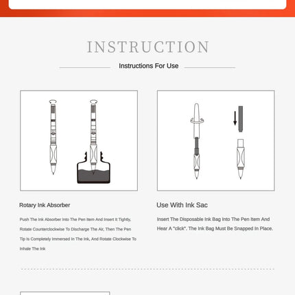 Jinhao Ink Converters Fountain Pen Screw Type 3.4/2.6mm Caliber Ink Absorption For 82/100 X159 Office School Supplies Stationery