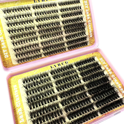 540Pcs 5D Fluffy 10-18mm Mix Lashes Cluster 30D-100DThick Eyelash D/CC Curl Individual Lashes DIY Lash Extensions Eyelashes