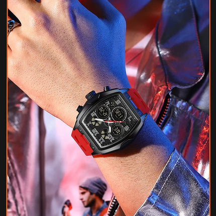Men Dual Display Watches For Male Clock 2025 Top Brand Luxury Military Silicone Band Men Wrist Watches Sports Digital Wristwatch