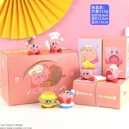 Q-version Anime Star Kirby Blind Box Handmade Beach Party Summer Surfing Tide Play Toy Baking Decoration Ornament Gift