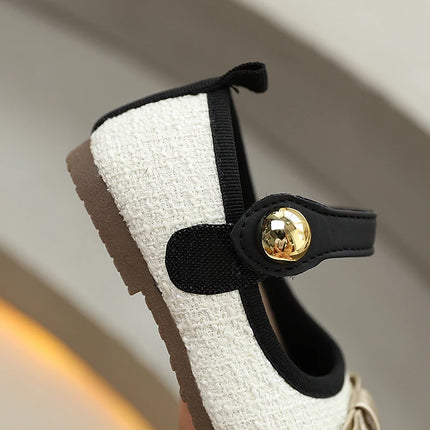 Sweet Kids Flat Shoes New Spring Autumn Girls Leather Shoes Fashion Bowknot Trend Children Causal Princess Wedding Party Shoes