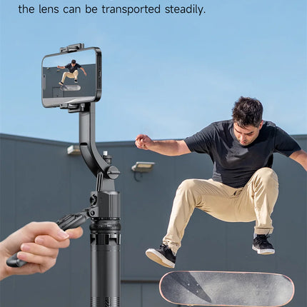 FANGTUOSI 360 Rotation Gimbal Stabilizer ,Selfie Stick Tripod for Smartphone Camera With Bluetooth shutter Stabilizer for Live
