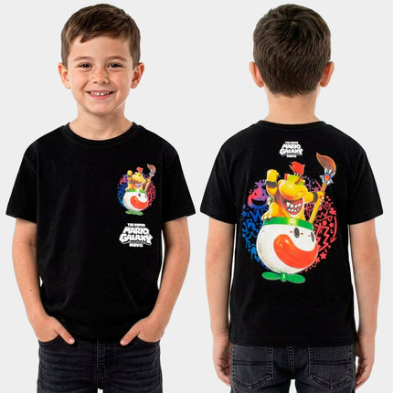 2026 New The Super Mario Galaxy Movie Bowser Jr graphic unisex cotton shirt,There are children size, summer Men's fashion Tshirt
