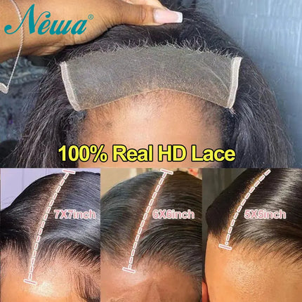 Ultra Fitted HD Lace Frontal Closure 100% Human Hair Pre Plucked Natural Scalp HD Lace Closures Brazilian Raw Hair HD Closures