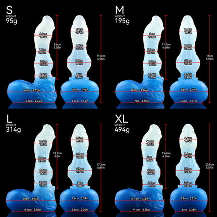 NNSX Size S M L XL Dog Knot Dildo Jelly Dildos Vagina Stimulate Masturbator Penis BDSM Anal Plug Adult sex toy for Women Men Gay