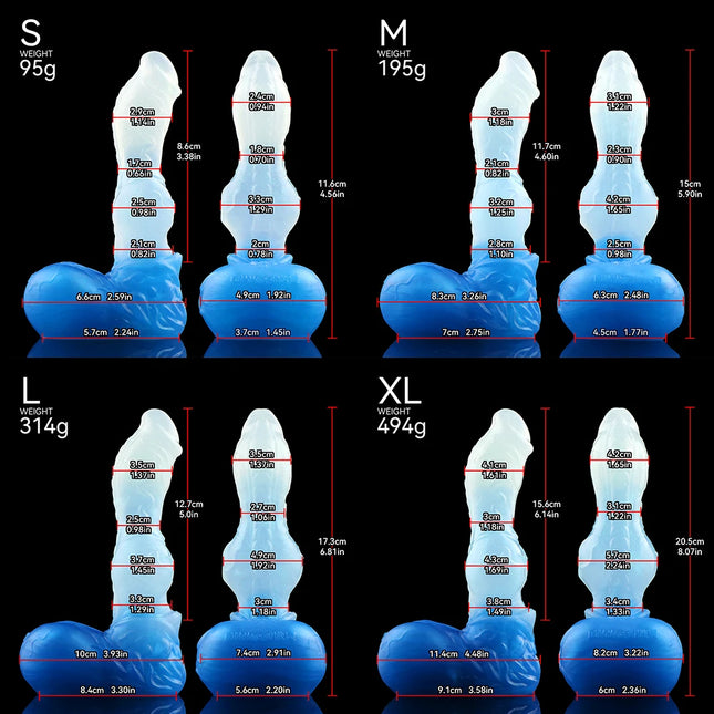 NNSX Size S M L XL Dog Knot Dildo Jelly Dildos Vagina Stimulate Masturbator Penis BDSM Anal Plug Adult sex toy for Women Men Gay