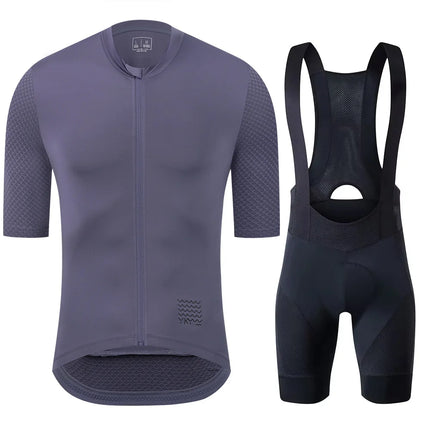YKYWBIKE Men's Cycling Jersey Set Cycling Bib Shorts Classic MTB Kit Breathable Bike Clothes Bicycle Maillot Cycling Clothing