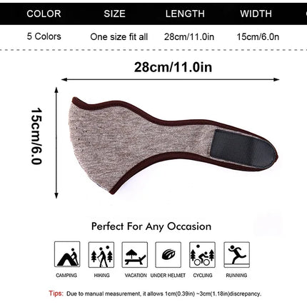 Fashion Winter Thermal Balaclava Full Face Mask Skiing Hat Bandana Hat Windproof Snowboard Scarves Women's Men Helmet Cap Black