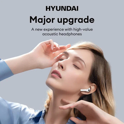 HYUNDAI HY-T02 Pro Earphones In-Ear Wireless Bluetooth 5.4 Sports Headset HD Call HiFi Earbuds with Mic for xiaomi Android