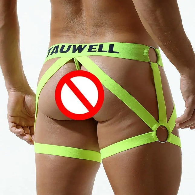 TAUWELL Men's Low Waist Briefs Sexy Underwear with U Convex Pouch Jockstrap Thongs Soft Male Panties for Comfortable Fit