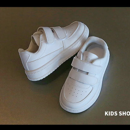 Autumn Kids White Sneakers Leisure Soft Bottom Fashion Boys Girls Sport Shoes All-match Children Trainers Non-slip Running Shoes