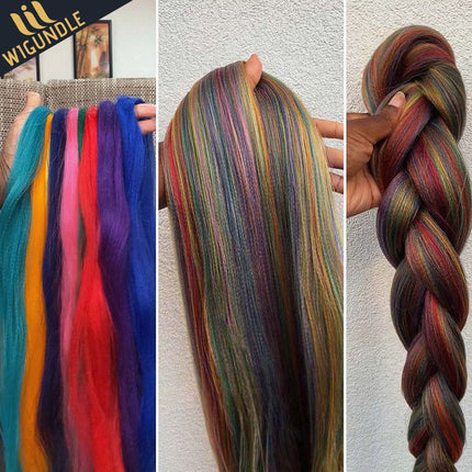 3 Pcs Bundle Deals Sensationnel Prestretched Braiding Hair,3x 52 In Kanekalon Flame Retardant Synthetic Braid For Box Twists