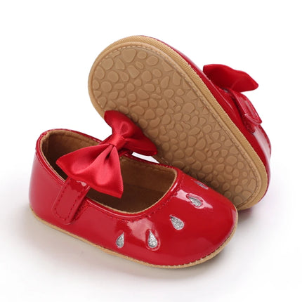 Baby Girls First Walkers 0-18 Months Red Princess Shoes Soft Sole Spring Autumn