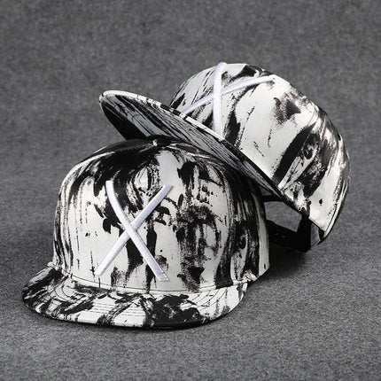 Men's Letter Embroidery Tide All-match Flat Brim Baseball Cap Ladies Summer Hip-hop Hat Outdoor Shade Adjustable Peaked Cap