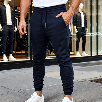 Spring Autumn Men Stretch Zip Gym Jogger Sweatpants For Amazon, Slim Unique Sports Casual Trousers Wholesale