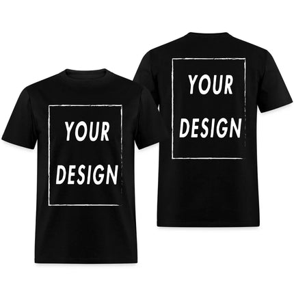 100% Cotton Custom T Shirt Make Your Design Logo Text EU Size for Men and Women Front Back Both Side Personalized Tshirt